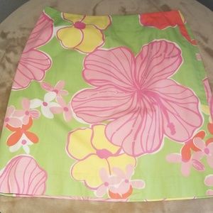 Lilly Pulitzer flower skirt